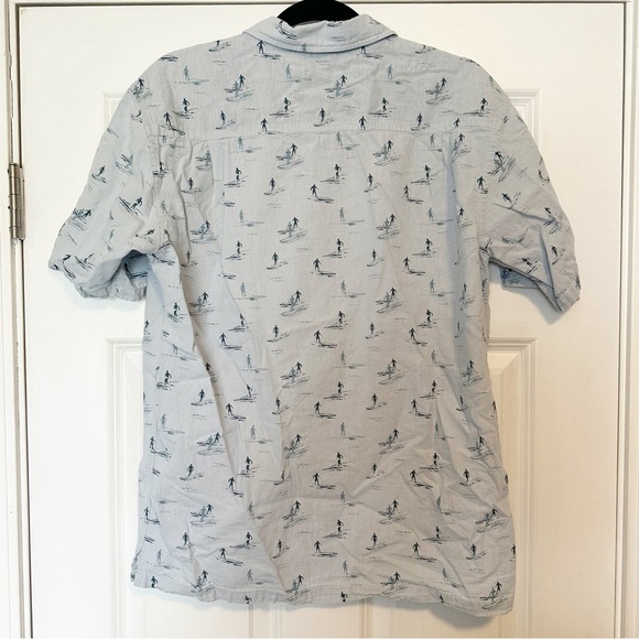 Jack O’Neill Collection costal linen graphic button down pocket shirt - Picture 2 of 5